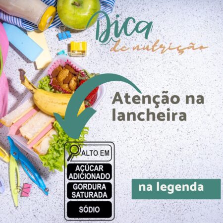 🍓🍇🍌Na volta às aulas, muita atenção com a lancheira dos pequenos. Evite produtos com alta concentração de açúcares, sódio e gordura saturada. Se houver industrializados, observe a lupa.🔎Alimentos em que a lupa aparece precisam de moderação quanto ao consumo. Na hora de preparar a lancheira, escolha alimentos saudáveis.